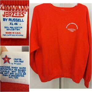 Vintage L 46 Raglan Sweatshirt Jerzees by Russell Made In USA Kentucky Lake